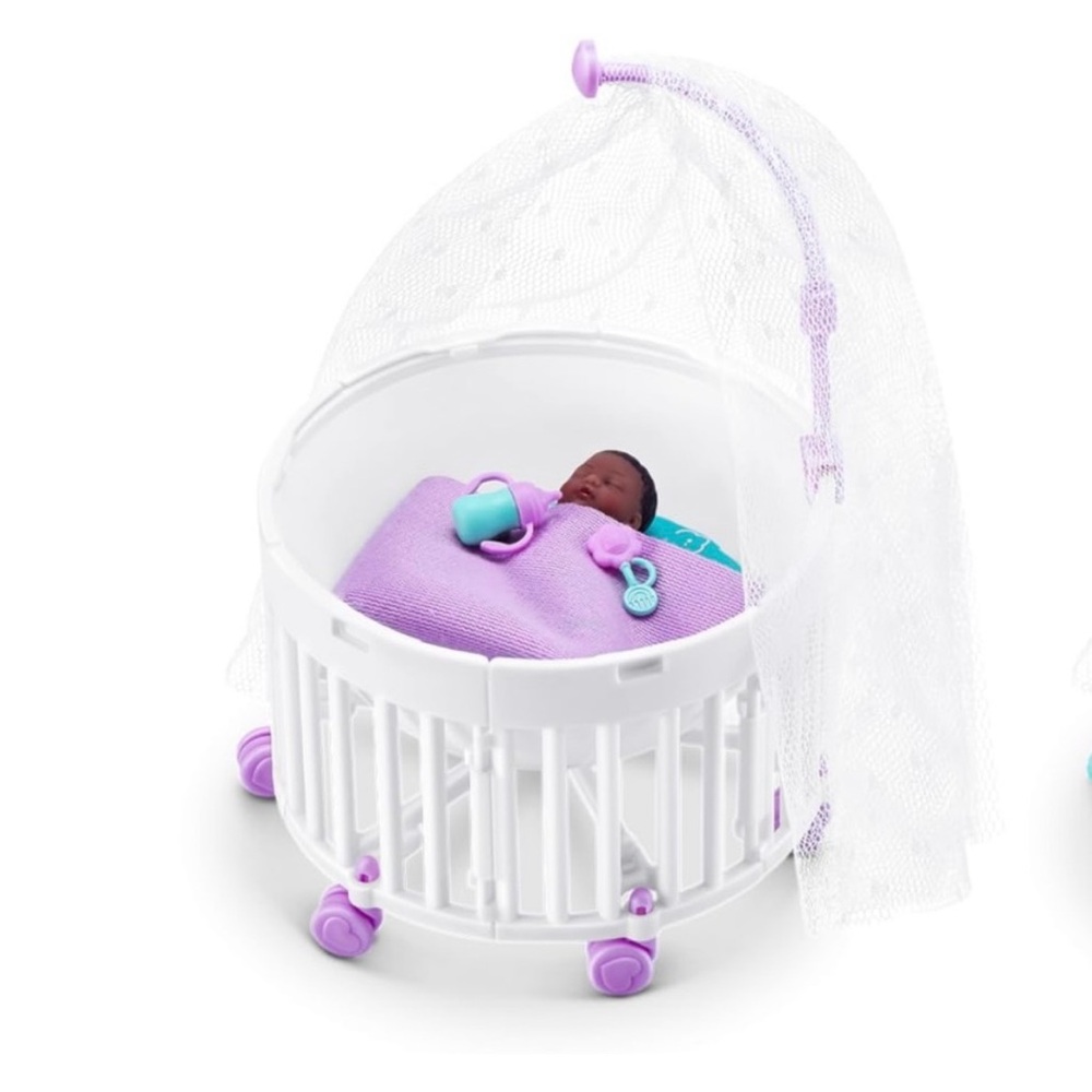 Zuru 5 Surprise My Mini Baby Series 2 - Crib Teal and Pink Unassembled